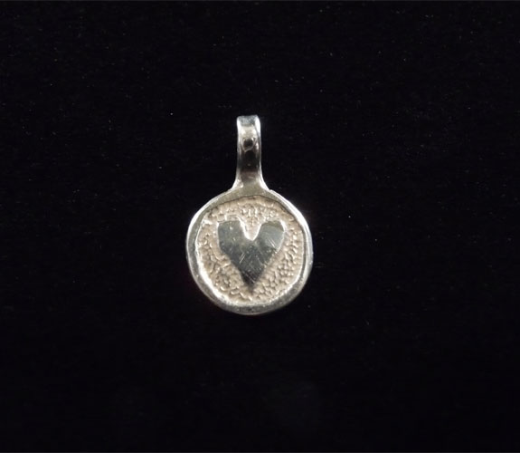 Dancing Circles - Small Heart Pendant